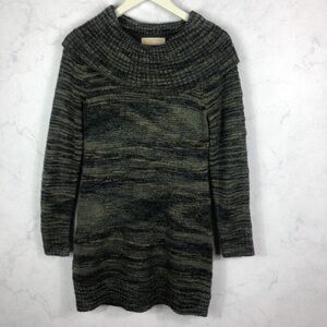 [MK] Olive Green Off the Shoulder Sweater Dress